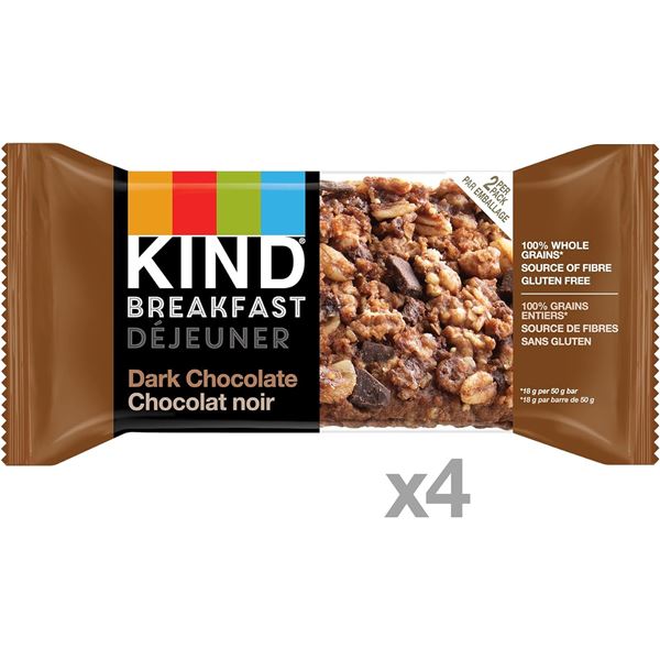 NEW CASE OF KIND DARK CHOCOLATE COCOA BREAKFAST