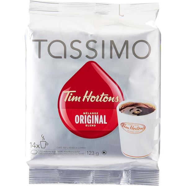 14 TIM HORTONS ORIGINAL BLEND TASSIMO DISCS