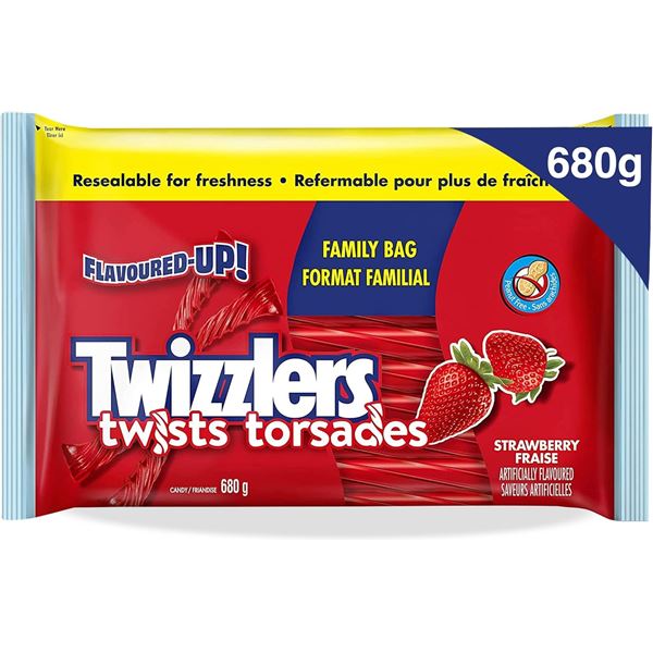 680G BAG OF TWIZZLERS TWISTS - STRAWBERRY FLAVOUR