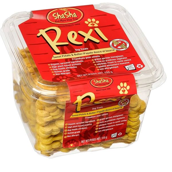 NEW 550G SHASHA REXI SWEET POTATO DOG TREATS