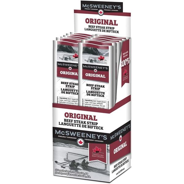 NEW 12 PACK OF MCSWEENEYS ORIGINAL BEEF STEAK