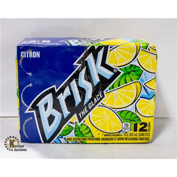 CASE OF 12 LEMON BRISK ICED TEA - 355ML PER CAN