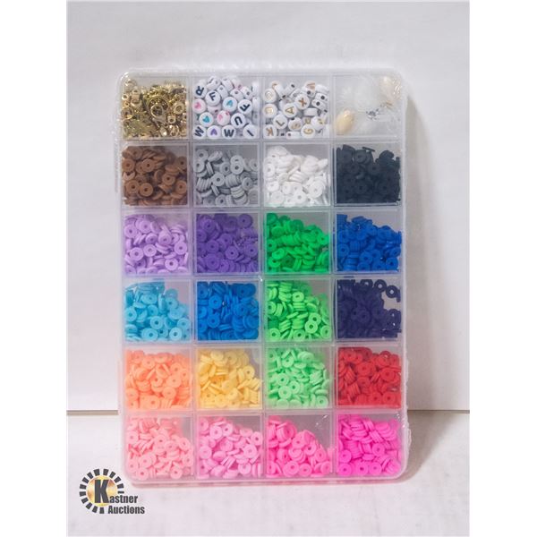 NEW HBNLAI 5300 PCS CLAY BEADS BRACELET MAKING KIT