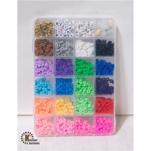 NEW HBNLAI 5300 PCS CLAY BEADS BRACELET MAKING KIT