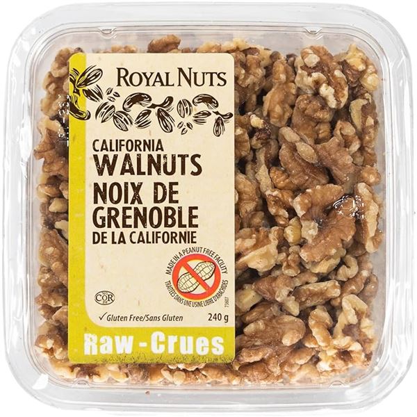 NEW 240G ROYAL NUTS CALIFORNIA WALNUTS