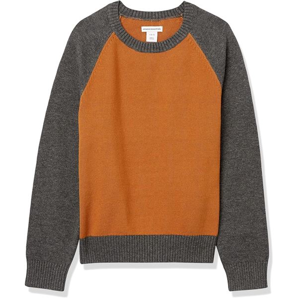 NEW AMAZON ESSENTIALS BOYS BIG PULLOVER CREWNECK