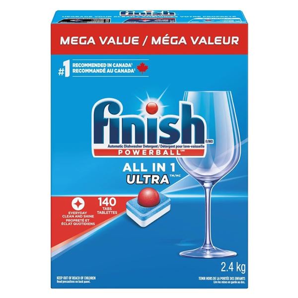 NEW FINISH ALL IN 1 ULTRA MEGA VALUE 140 TABS