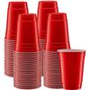 Image 1 : NEW 100 RED PLASTIC CUPS