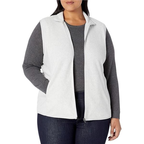 NEW AMAZON ESSENTIALS WOMENS FULL ZIP POLAR FLEECE