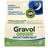 Image 1 : 16 TABLETS GRAVOL GINGER NIGHTTIME - INCLUDES