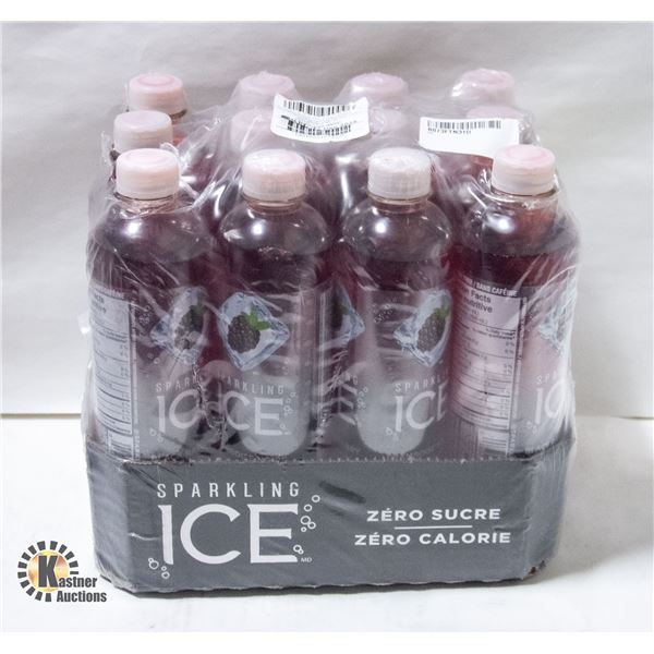 NEW 12 PACK OF SPARKLING ICE BLACK RASPBERRY