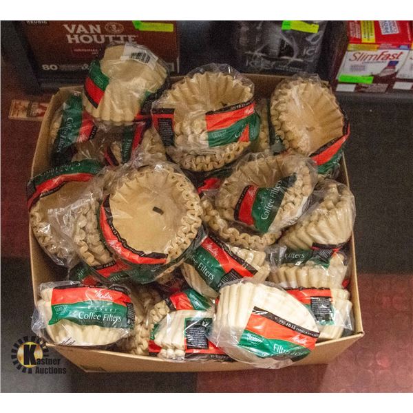 NEW CASE OF MELITTA BASKET COFFEE FILTERS NATURAL