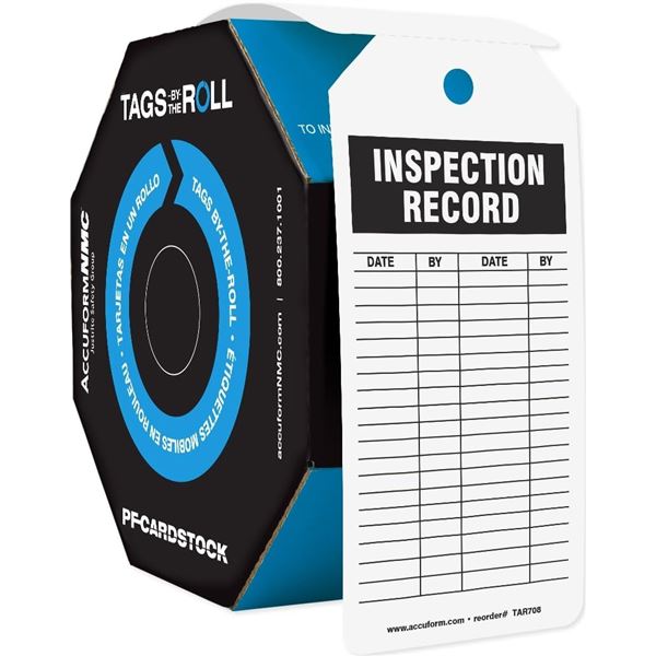 NEW PF CARDSTOCK TAGS BY THE ROLL INSPECTION