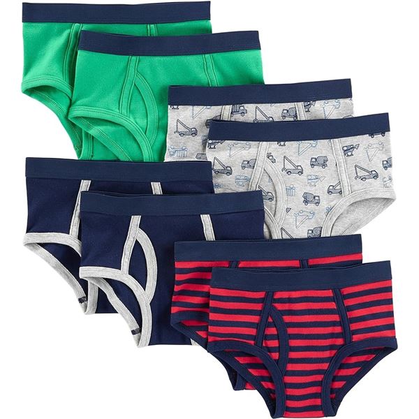 NEW CARTERS 8 PACK UNDERWEAR SIZE 2-3