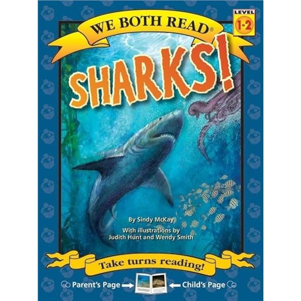 NEW WE BOTH READ SHARKS! LEVEL 1-2 BY SINDY MCKAY