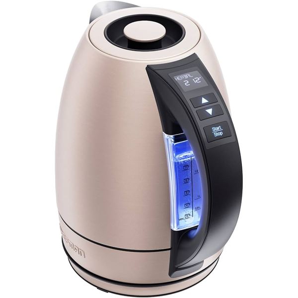 NEW CHEFMAN CUSTOM TEMP 1.8L DIGITAL KETTLE - ROSE