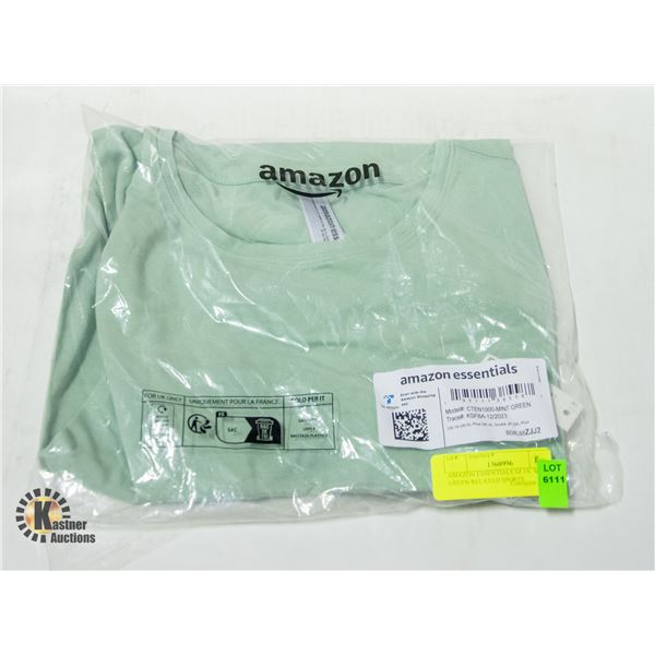 AMAZON ESSENTIALS SZ 1X  MINT GREEN RELAXED SPORTS
