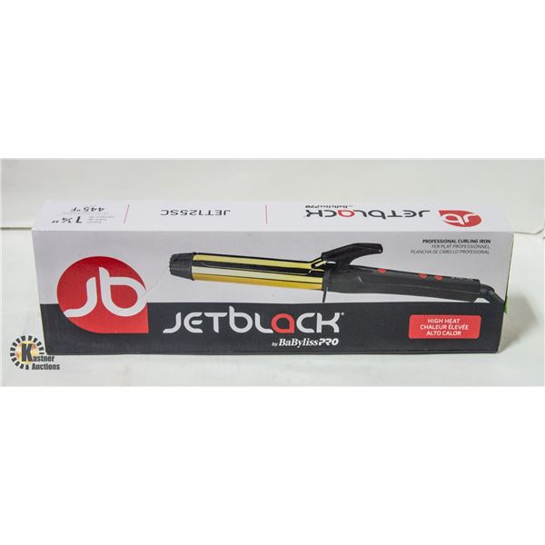 NEW JET BLACKCURLING IRON BY: BABYLISS PRO