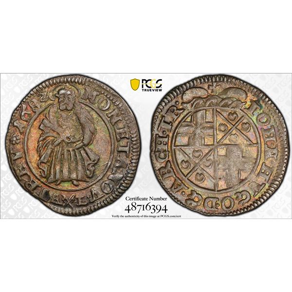 TRIER: Johann Hugo von Orsbeck, 1676-1711, AR 4 pfennig (1/2 albus), 1682, PCGS MS62