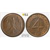 Image 1 : GERMANY: Weimar Republic, AE 4 reichspfennig, 1932-D, PCGS MS64 BN