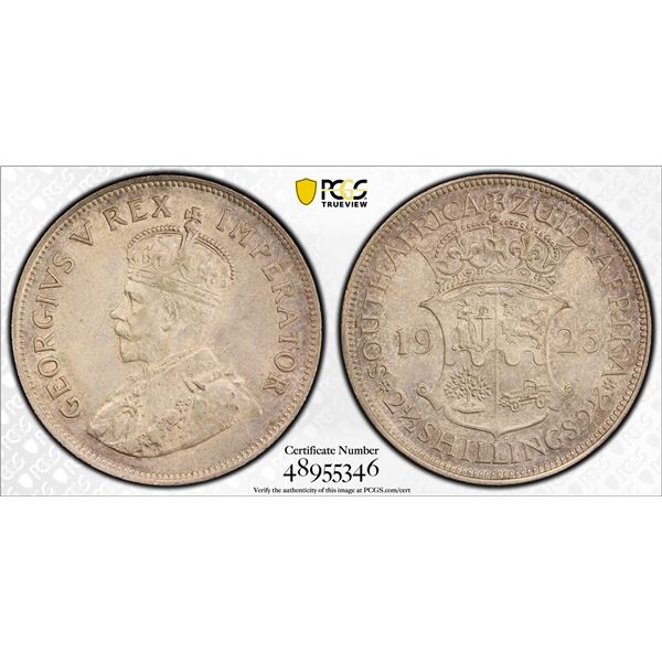 SOUTH AFRICA: George V, 1910-1936, AR 2½ shillings, 1923, PCGS MS62