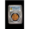 Image 2 : JORDAN: Abdullah I, 1946-1951, AE 10 fils, 1949/AH1368, PCGS MS65 RB