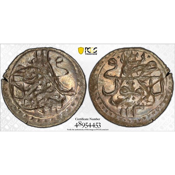 TURKEY (OTTOMAN): Selim III, 1789-1807, AR akçe, Islambul, AH1203 year 3, PCGS MS64