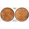 Image 1 : BRITISH INDIA: Victoria, Empress, 1876-1901, AE 1/12 anna, 1897(c), PCGS MS64 RB