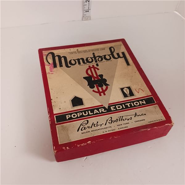 1951 Parker Brothers Monopoly Game - Unverified if complete