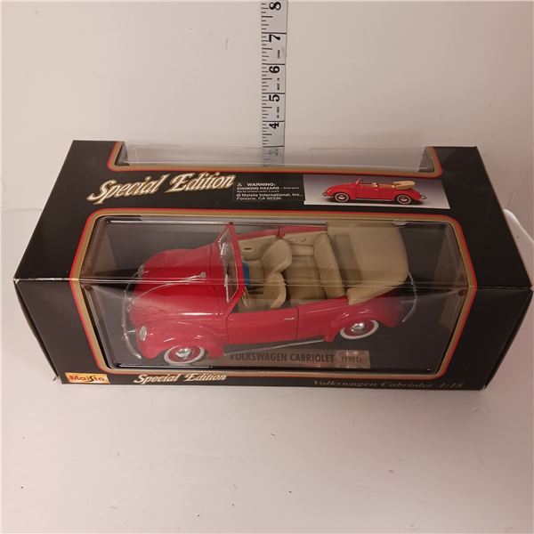 1951 Volkswagen Cabriolet Die Cast 1:18 Special Edition
