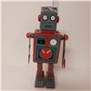 Image 1 : Mehcanical Tin Robot Toy, 9 Inches - Untested