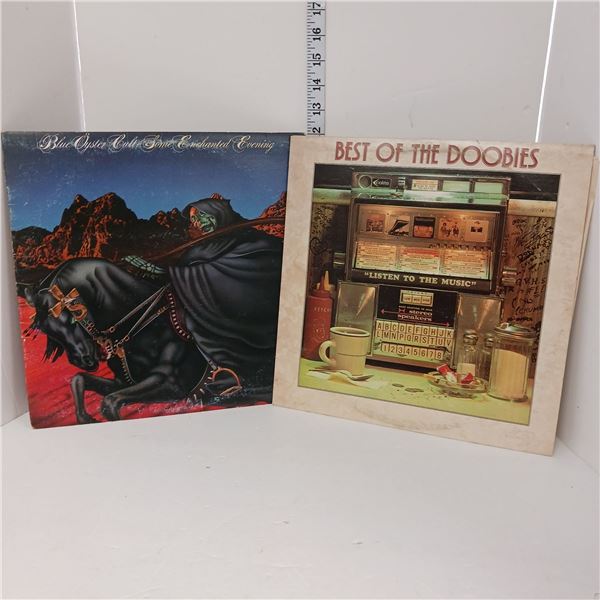 Blue Oyster Cult, Enchanted Evening & Doobie Brothers, Best of the Doobies Vinyl LP Records
