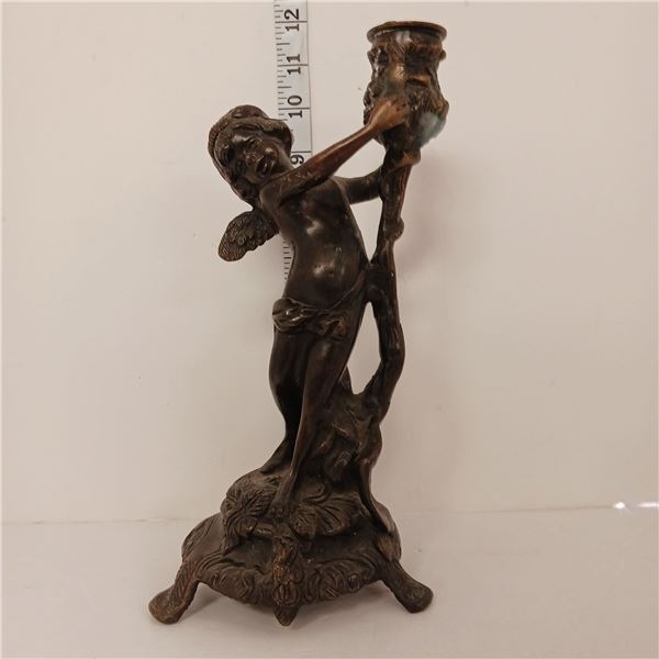 Vintage Italian Copper or Brass Candlestick Holder