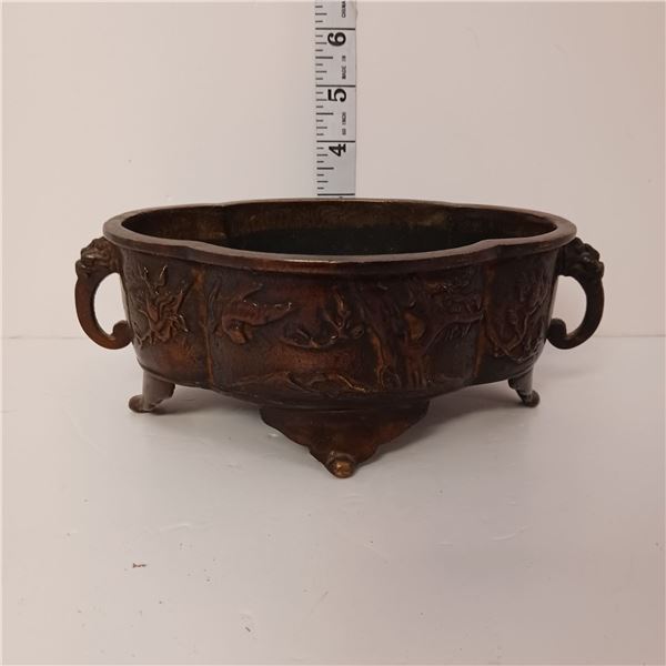 Vintage Footed Asian Trinket Bowl