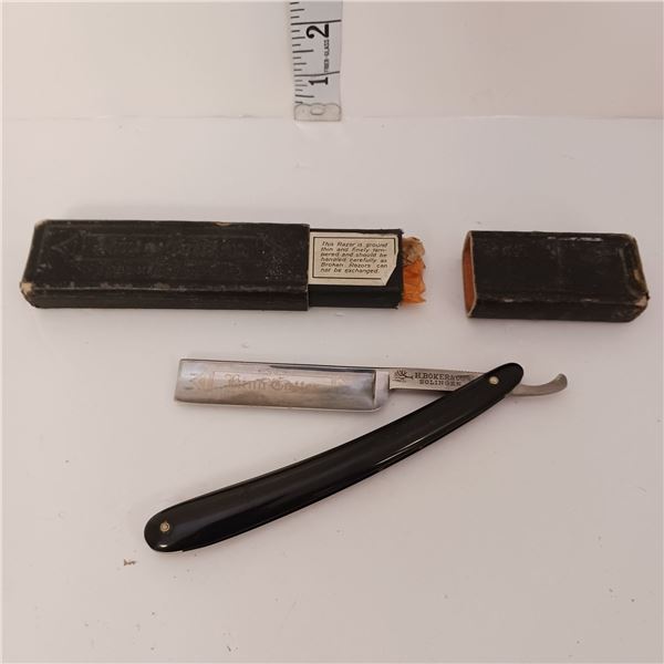 King Cutter, H Boker & Co, Solingen Straight Razor with Case
