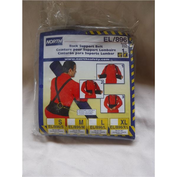 North EL 896 Back Support Belt New Size Medium