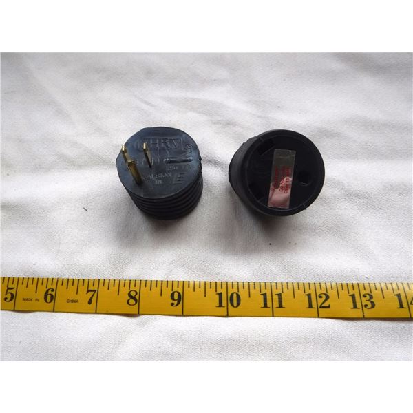 Pair of 15 AMP RV Plug Adapters