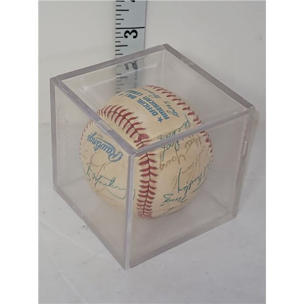 Encased Signed Baseball