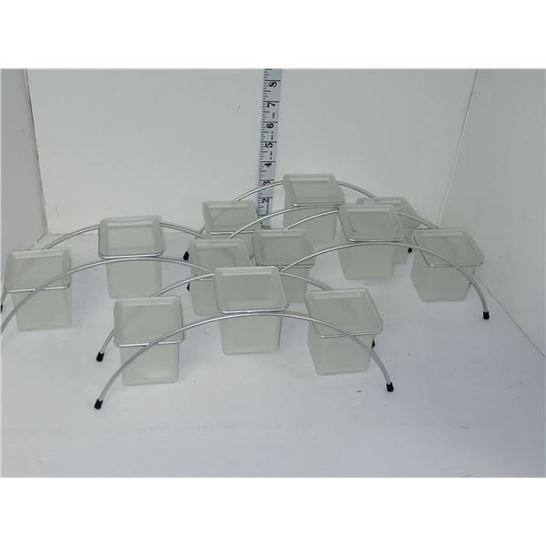 Lot of 4 Arched Candle Holders