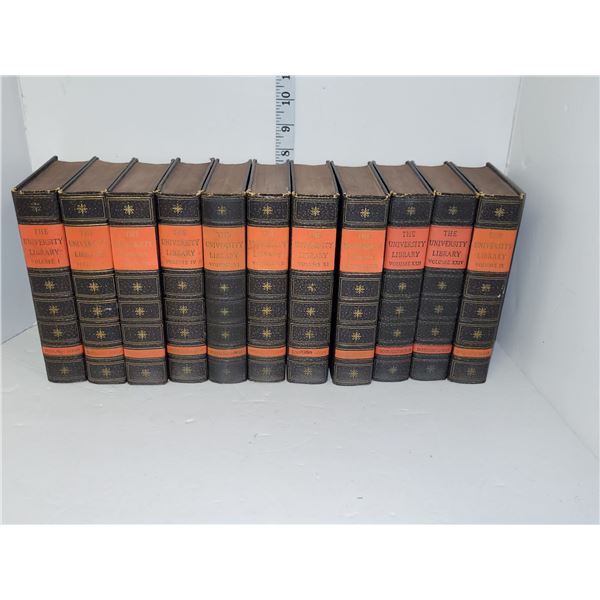 Antique The University Library Books; Various Volumes