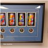 Image 4 : Labatt Blue World Track & Field Can Collection with Matching Bottle Caps - Measures 41"x16"x4"