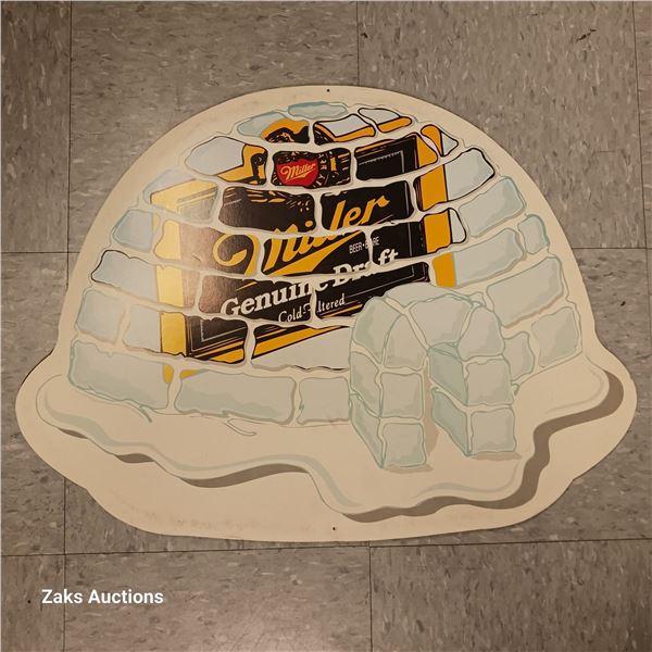 Double Sided Metal Miller Genuine Draft MGD Sign