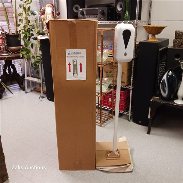 BioLargo Freestanding Hand Sanitizer Station - Rechargable with a card - New