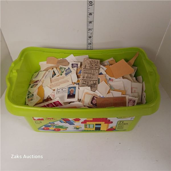 Duplo Tub of Postage Stamps