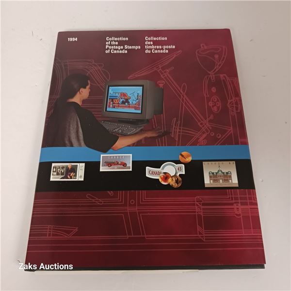 1994 Hardcover Collection of the Postage Stamps of Canada - Issued Stamps are Included