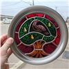 Image 1 : Franklin Mint Boxed Stained Glass Christmas Plate, Pewter