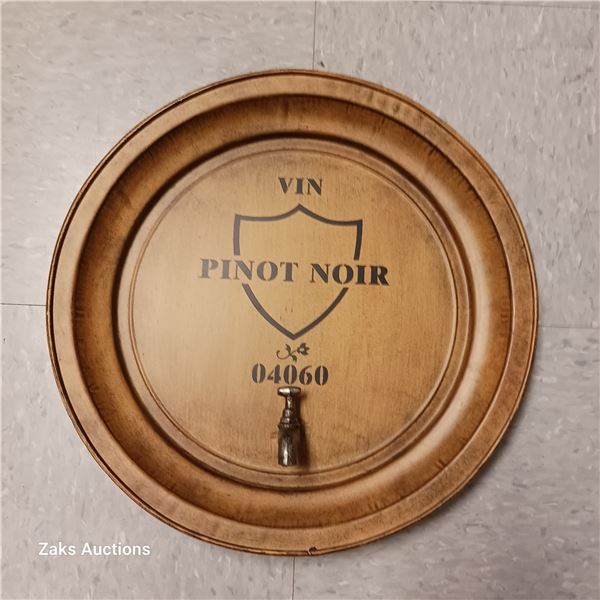 Metal Pinot Noir Vin 04060 Sign with a Tap