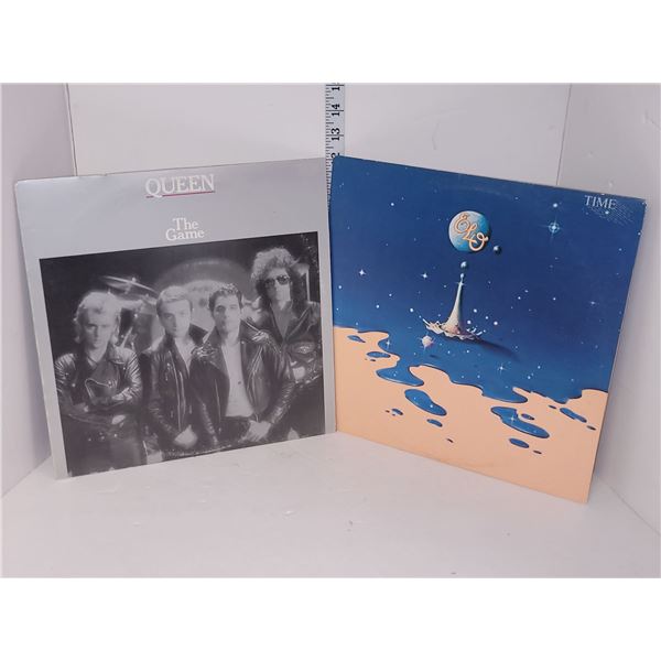 Queen, The Game & ELO, Time Vinyl LP Reocrds