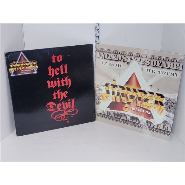 Stryker, to hell with the Devil & SEALED Stryker, In God We Trust Vinyl LP Reocrds
