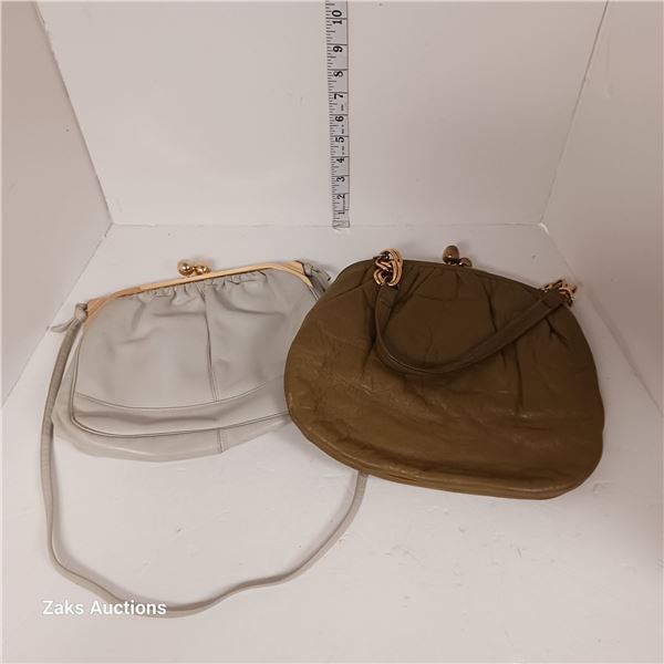 Pair of Vintage Leather Purses - La Belle & Ingrer